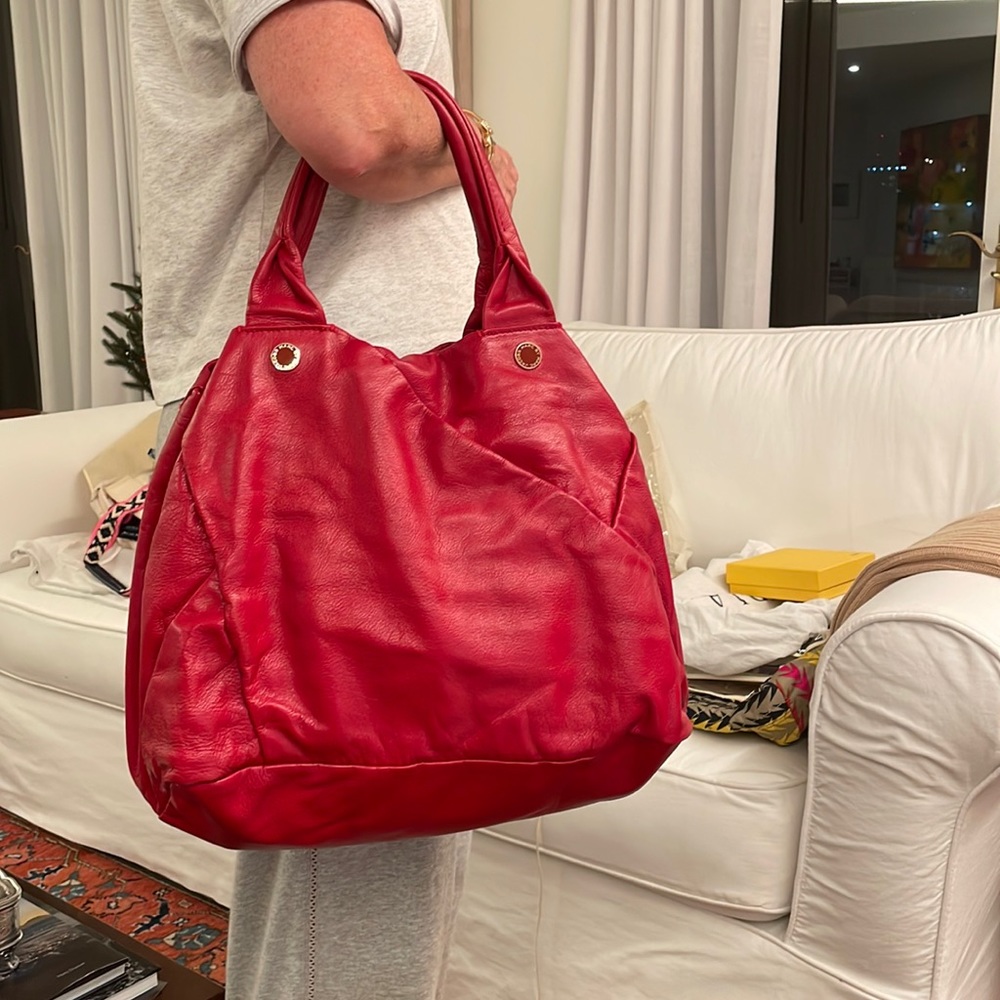 Marc by Marc jacobs red leather tote